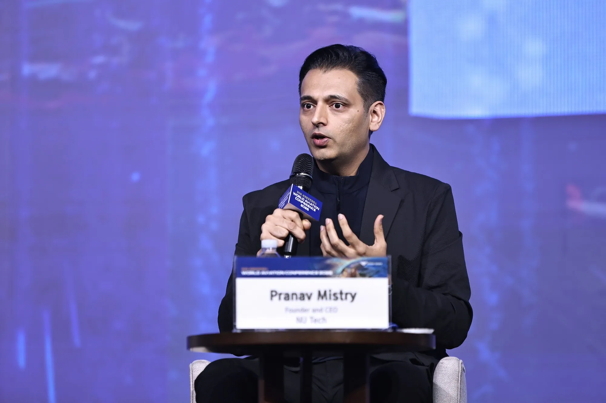 Pranav Mistry answering a question on the WAC 2026 panel